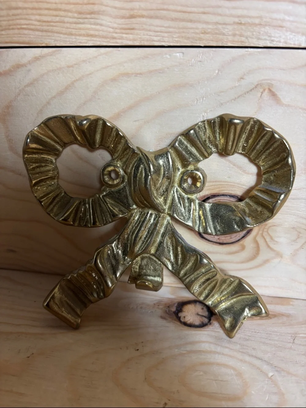 Vintage‎ brass bow hook